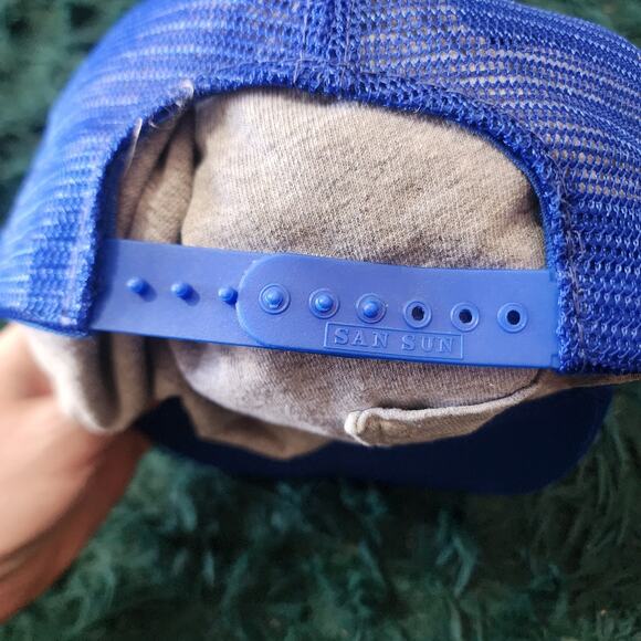 Vintage Miller Lite Beer Mesh Trucker Hat Blue Snapback Made in Taiwan ROC - Picture 4 of 6